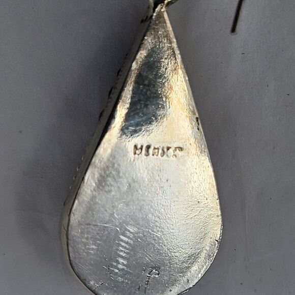 Artisan 925 Teardrop Multicolor Micro Mosaic Crystal Torque Necklace Earring Set - Picture 14 of 16